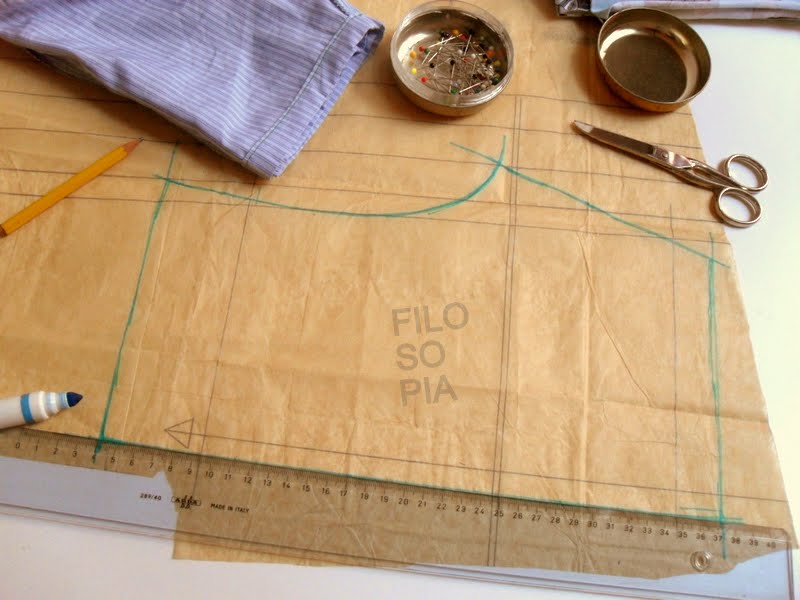 pantaloncini di stoffa