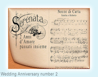 Cartolina per festeggiare l'anniversario di Nozze numero 2