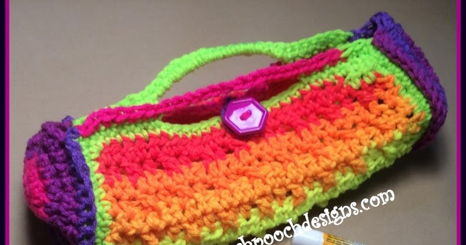 Posh Pooch Designs : Cylinder Cosmetic Bag Crochet Pattern