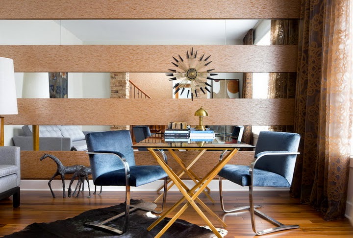 Mirror panels for walls - glamorous interior