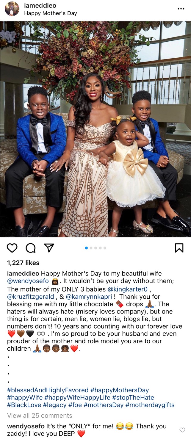 Wendy Osefo’s Husband Eddie Osefo Denies Fathering A Secret Love Child!