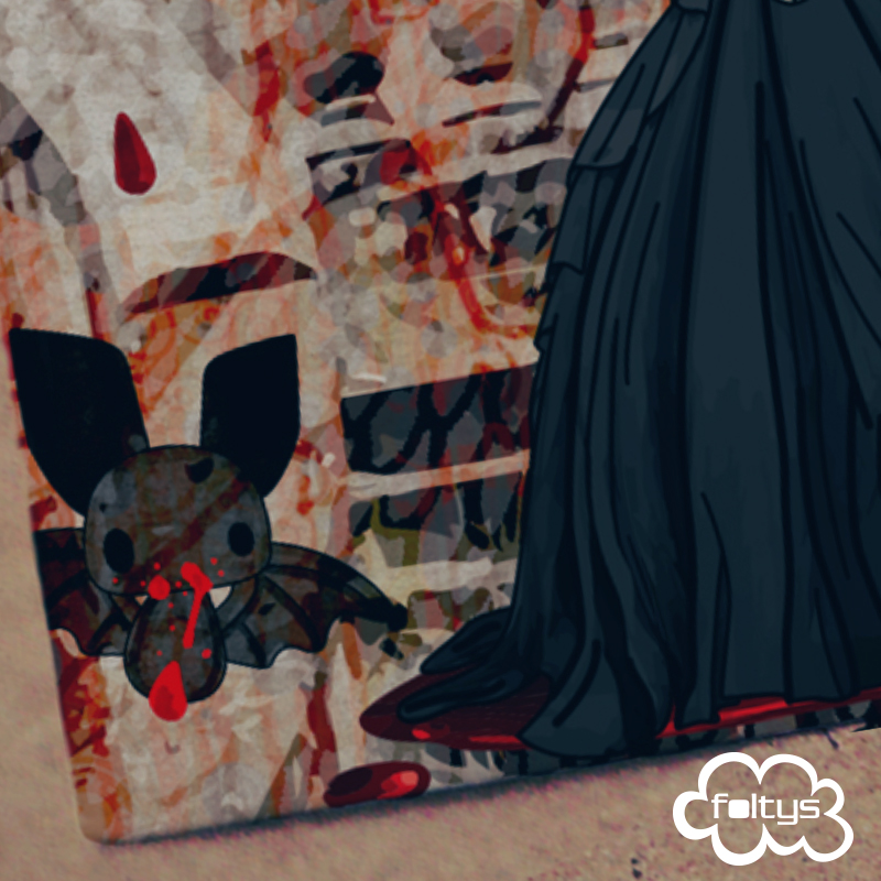 ilustración original | original illustration foltys vs the vintage vamp, halloween 2015
