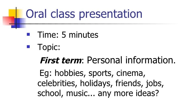 5 minute presentation topics ppt