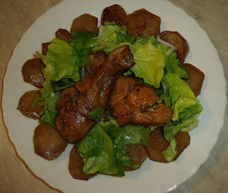 Copanele cu cartofi in sos de bere bruna, la cuptor (2-4 persoane)
