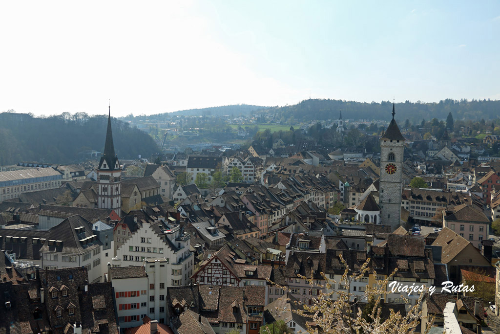 Vistas desde la fortaleza Munot de Schaffhausen