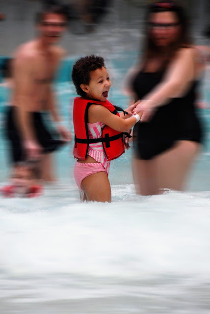 First time this year in the wave pool Castaway Bay