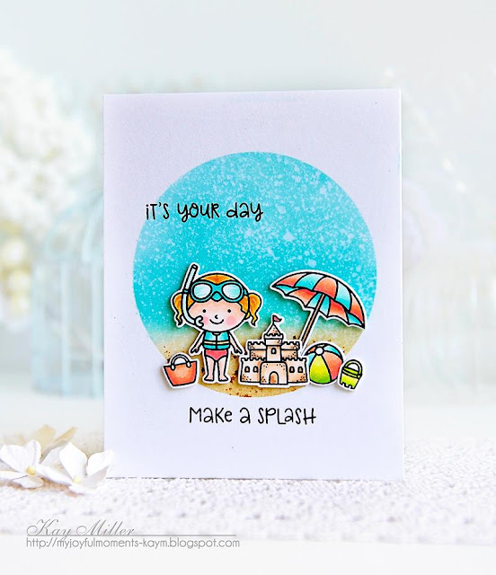 Sunny Studio Stamps: Beach Babies Summer Themed Cards by Kay Miller