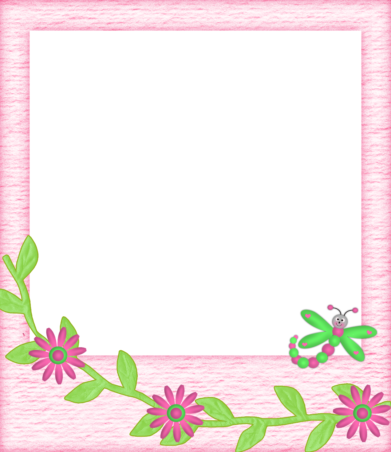 Enchanted Garden Border, Frames and Backgrounds. Oh My Fiesta! in english
