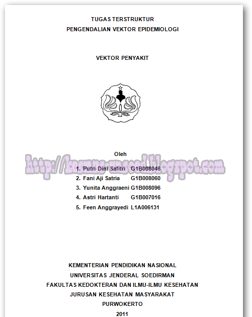Makalah Vektor Penyakit Contoh Makalah