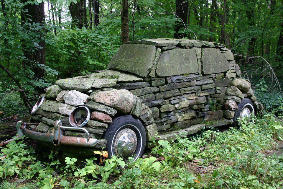 Amazing things in the world wow amazing stone car created by david