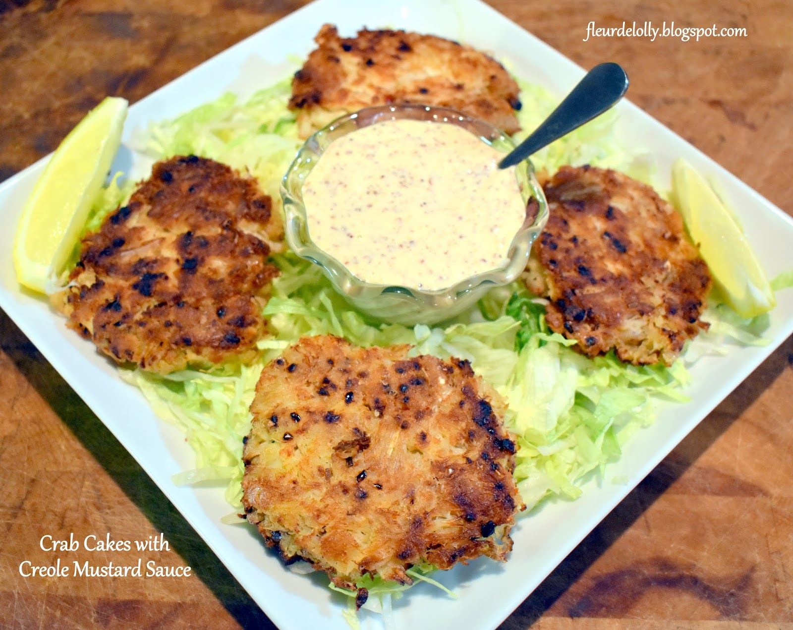 Fleur de Lolly: Crab Cakes with Creole Mustard Sauce
