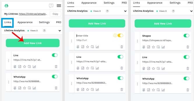 Cara Membuat Linktree Dan Pasang Link Di Bio Instagram - Japung