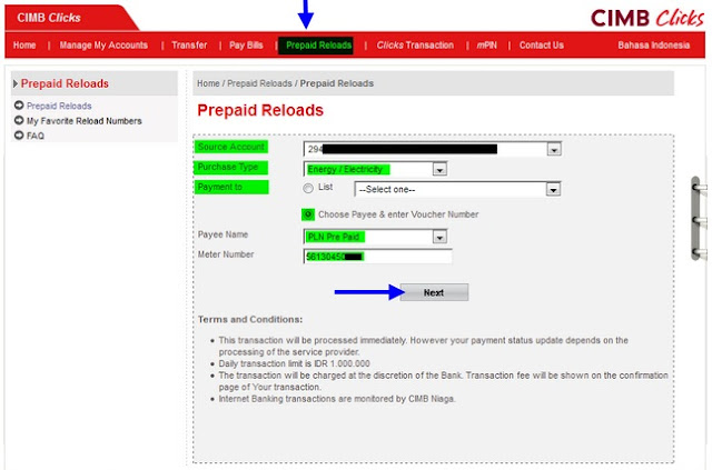 CARA BELI PULSA LISTRIK / TOKEN PLN DI BANKING