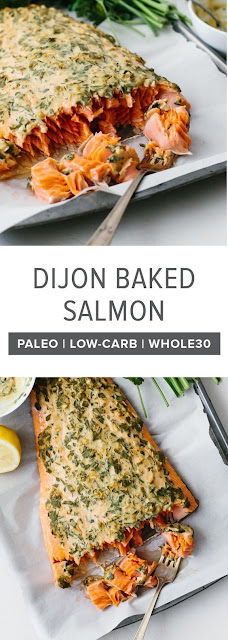 Easy Dijon Baked Salmon
