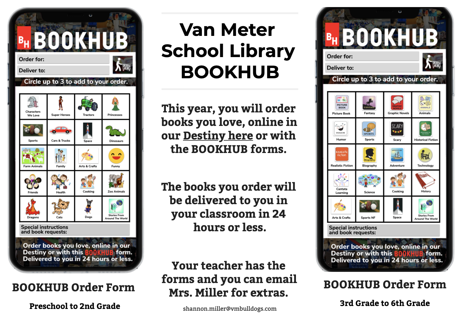 The Library Voice BOOKHUB...A Fun Way For Readers To "Order" Books For Delivery From The Library