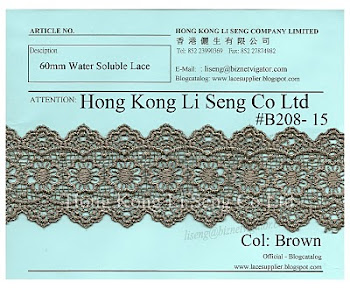 Water Soluble Lace Trimming Manufacturer - Hong Kong Li Seng Co Ltd