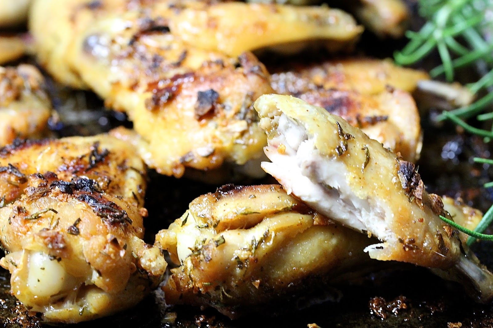 ROSEMARY GARLIC WINGS In Good Flavor Great Recipes Great Taste