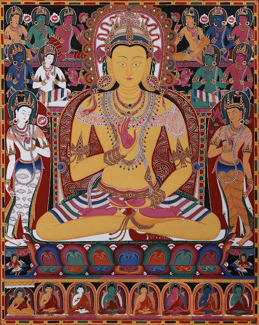 Buy The Buddha Amoghasiddhi, Surrounded By The Dhyani Buddhas
