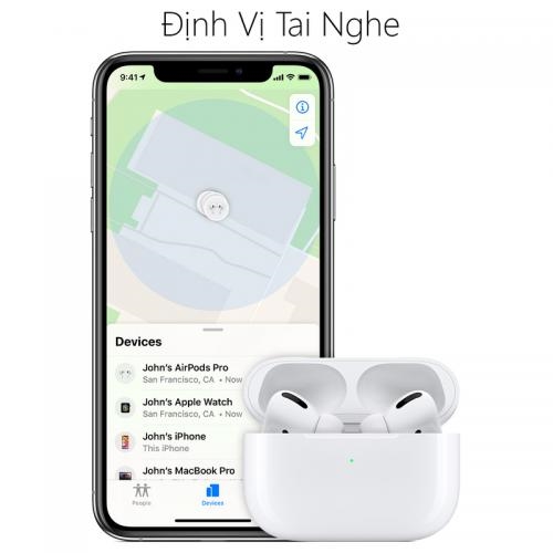 Tai nghe Airpod Pro bản Rep 1:1 sạc không dây đổi tên - định vị ,cảm ứng, chống ồn - BH 6 Tháng 24 f23f76374 5f41 484f 9a7d