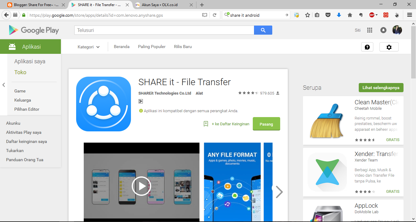 MENGENAL APLIKASI SHARE IT - ドキドキしたい