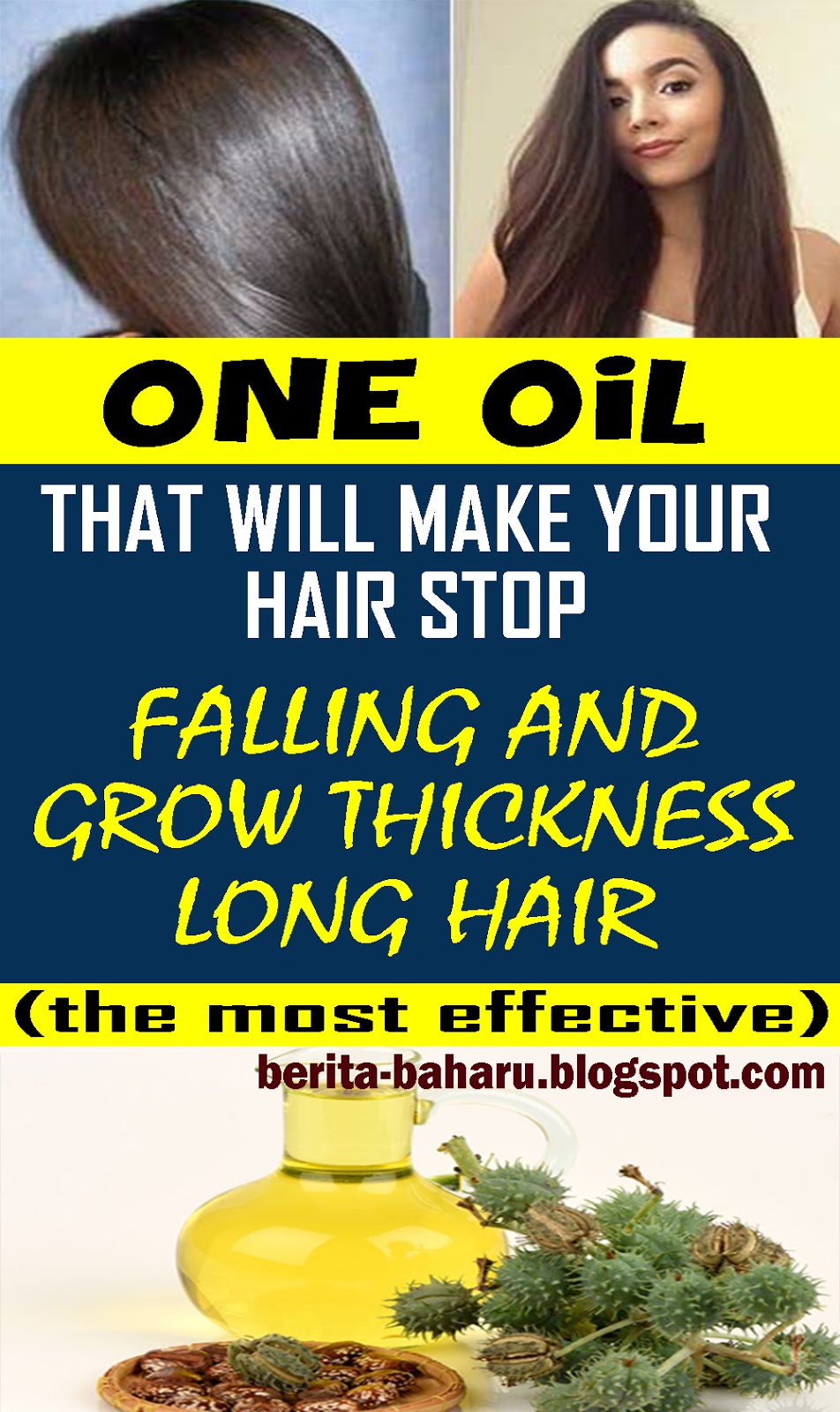 One Oil that Will Stop Your Hair Fall and Grow Thick Long Hairs in Just