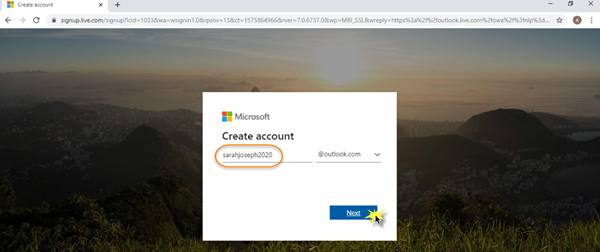 Crear una nueva cuenta de Outlook.com