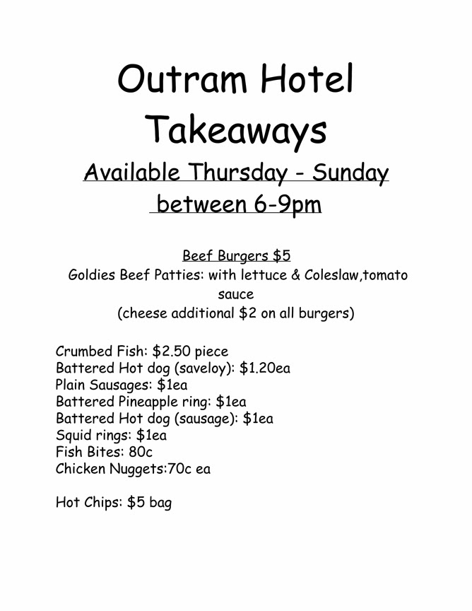 Outram Hotel Lounge Bar & Cafe Restaurant