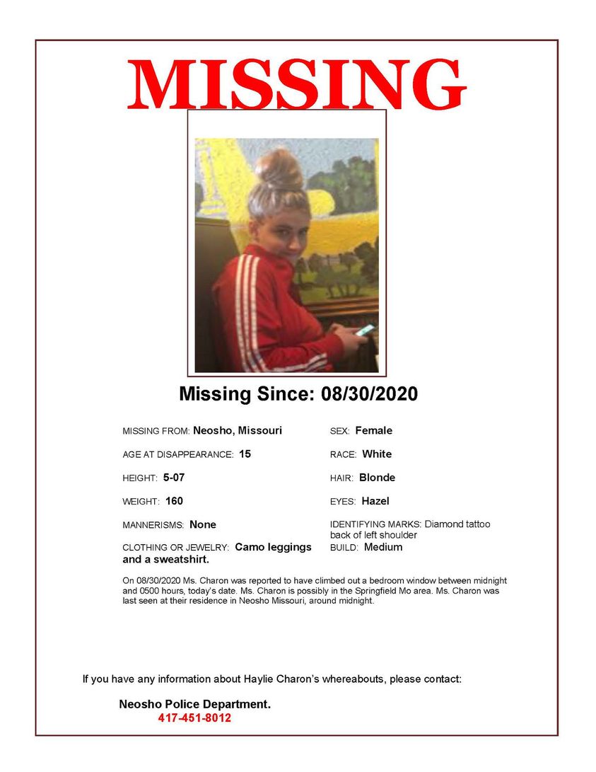 Inside Joplin Neosho Police searching for missing teen