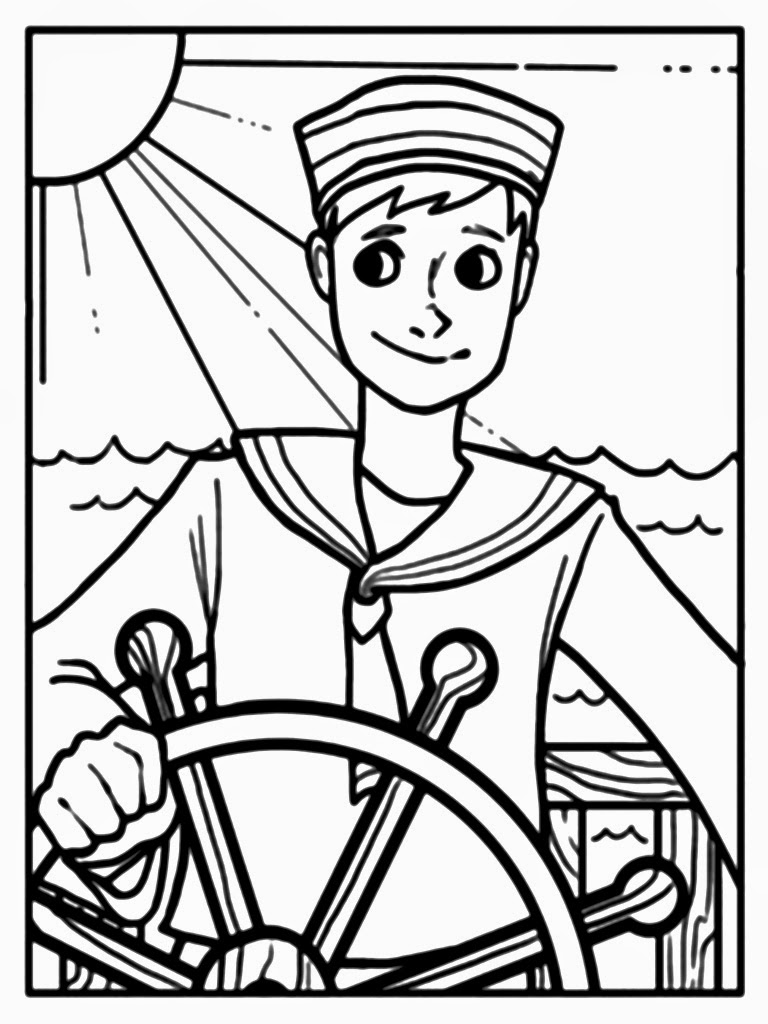 sailer coloring pages - photo #9