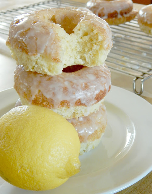 glazed lemon baked donuts (sweetandsavoryfood.com)