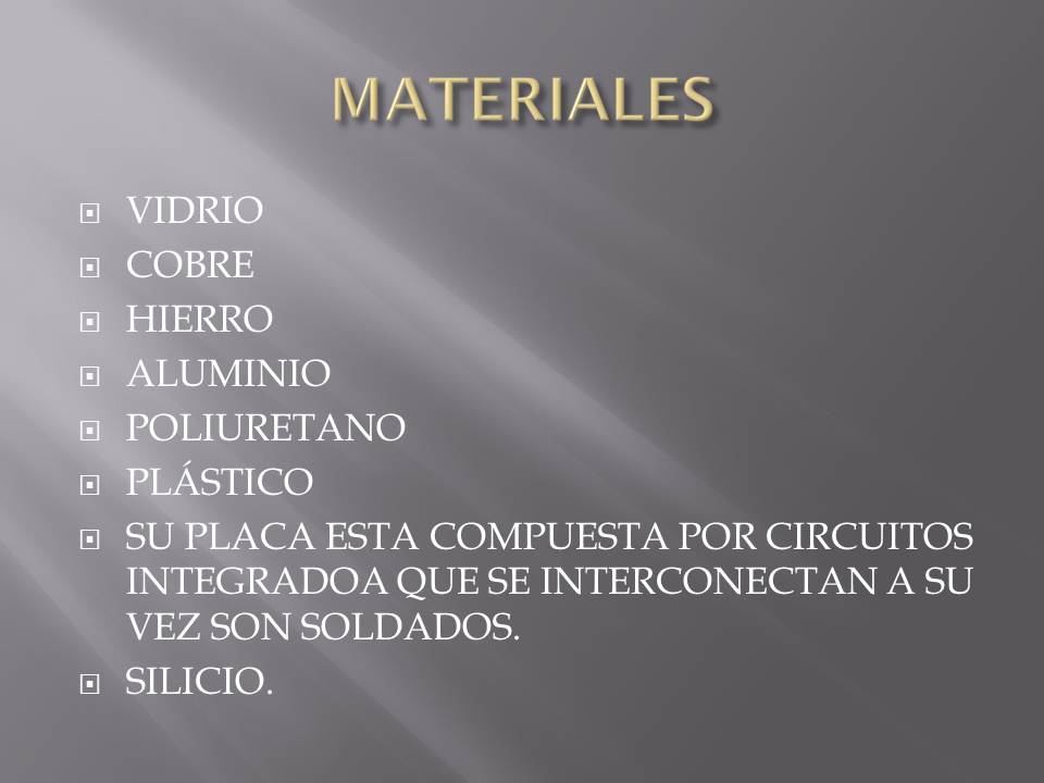 TECNOLOGÍA Leonard Eulerd ¿Con qué materiales está hecha una computadora?