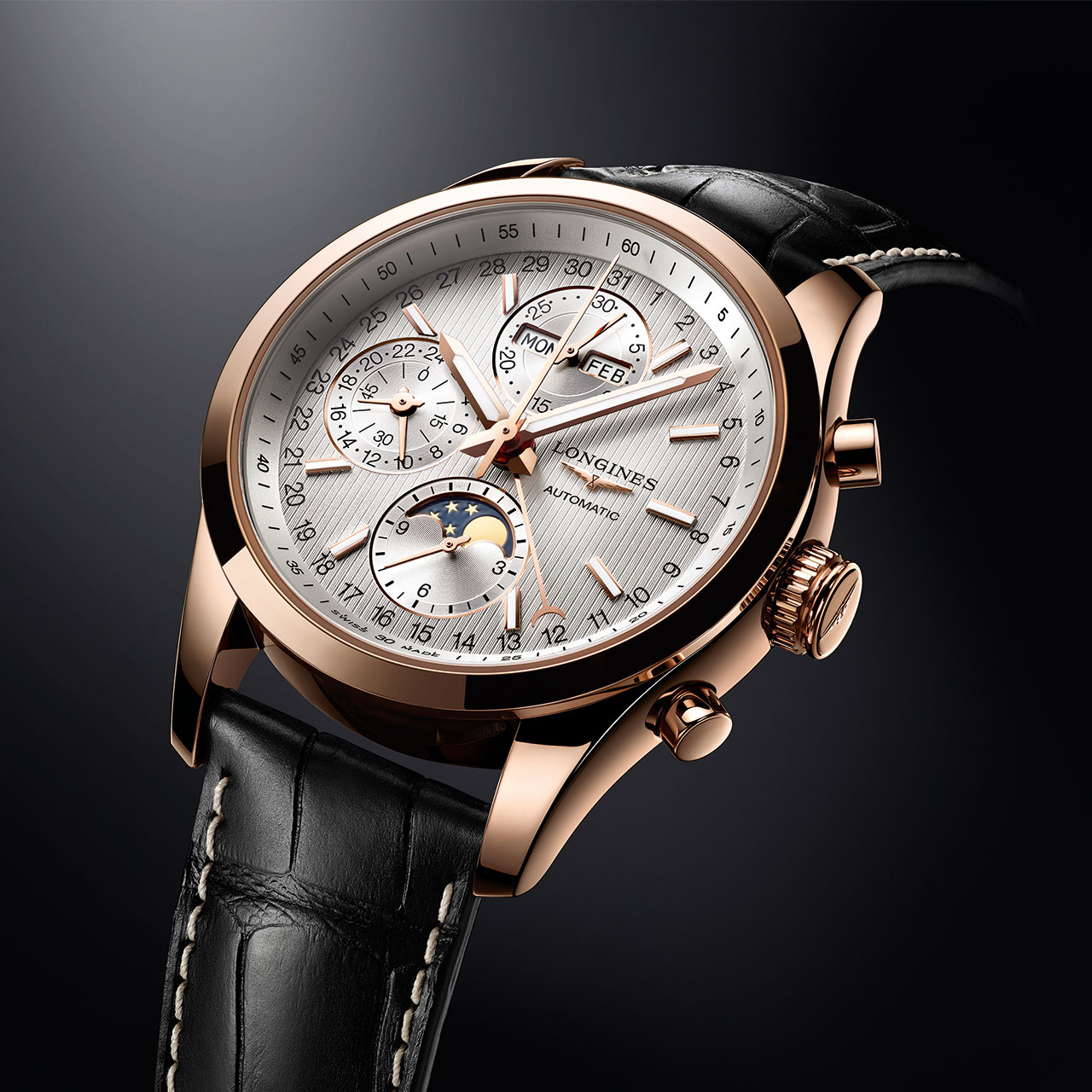 Longines Conquest Classic Moonphase Automatic Watch