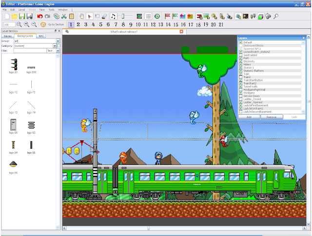 The Platform Game Engine Editor