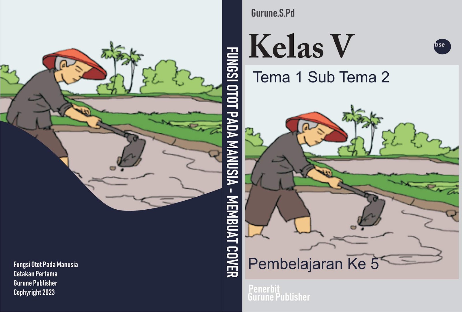 √Membuat Gambar Cover Buku Otot Pada Manusia Kelas V SD/MI Tema 1 Sub