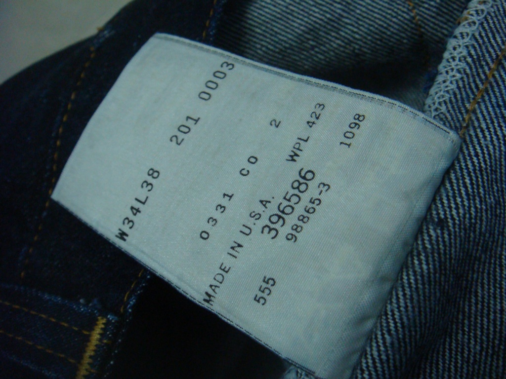 Kobe Bundle: LVC Levis 201xx big E jeans W34 L38 (SOLD)