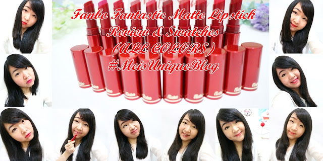 Fanbo Fantastic Matte Lipstick Review & Swatches (ALL COLORS)