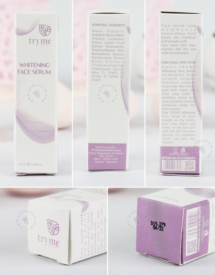 Review Tryme Whitening Face Serum