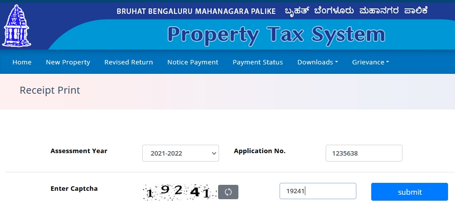 Bbmp Property Tax 2014 15 Calculator How to download BBMP property tax receipt online