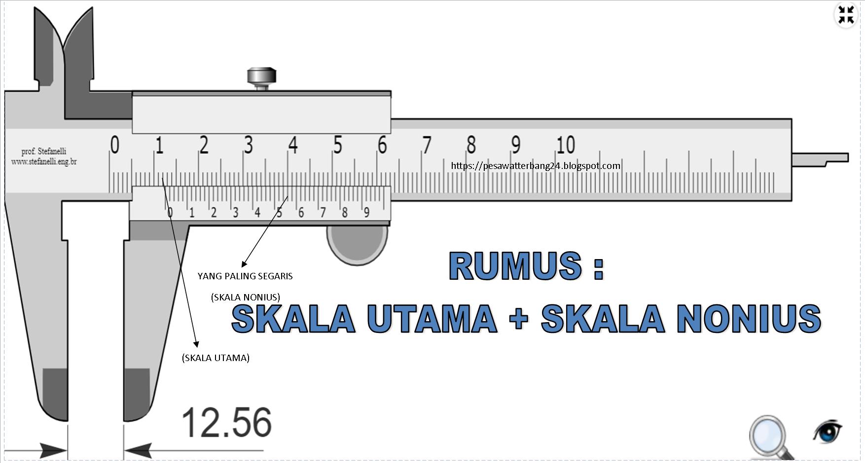 CONTOH SOAL VERNIER CALIPER 0,02 MM