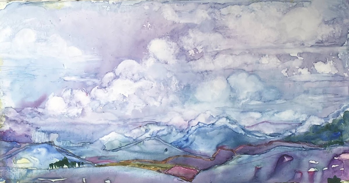 Lou Jordan Fine Art Colorado Landscape, Original Watercolor Painting