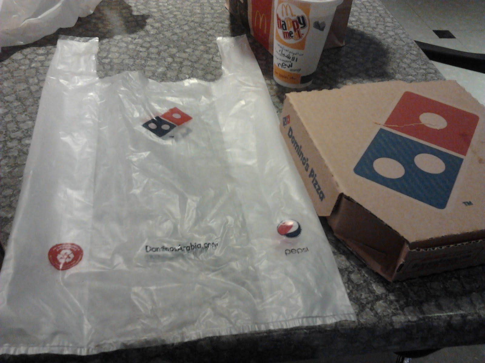 Shopping Bag Collection Domino Pizza Takeout Bag