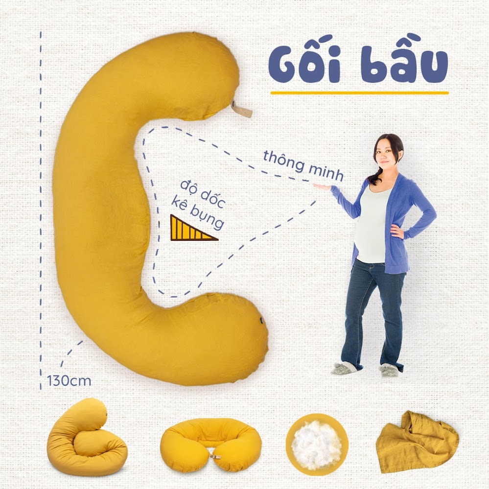 [A159] Tư vấn chọn gối Bà Bầu Đậu Khuyết tốt nhất cho thai kỳ