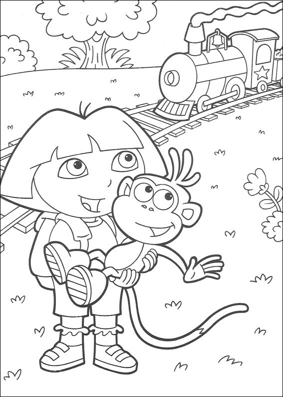 Krafty Kidz Center: Dora the explorer coloring sheets