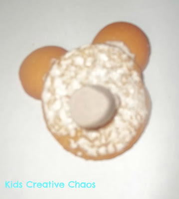 teddy bear or groundhog edible craft for preschool - Punxsutawney Phil