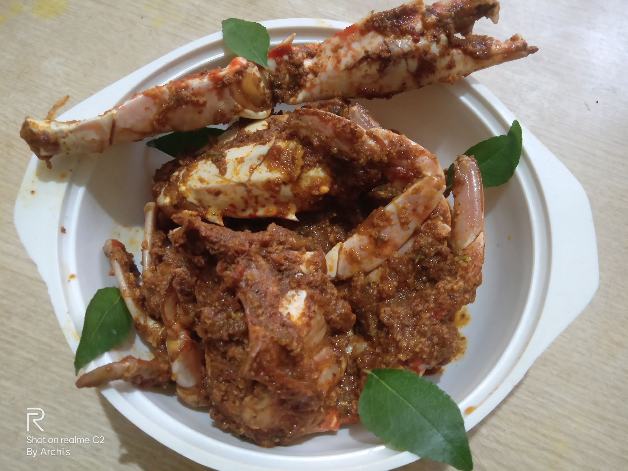 Crab ghee roast sukha
