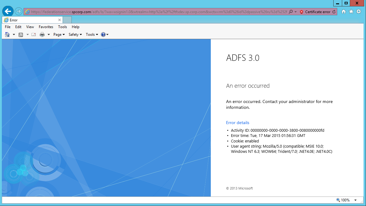 Living And Breathing The World Of Microsoft Troubleshooting ADFS Living And Breathing The World Of Microsoft Troubleshooting ADFS