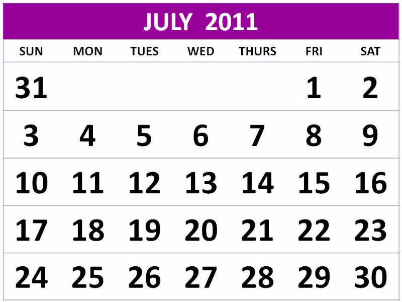 This Year July Has 5 Fridays, 5 Saturdays and 5 Sundays
