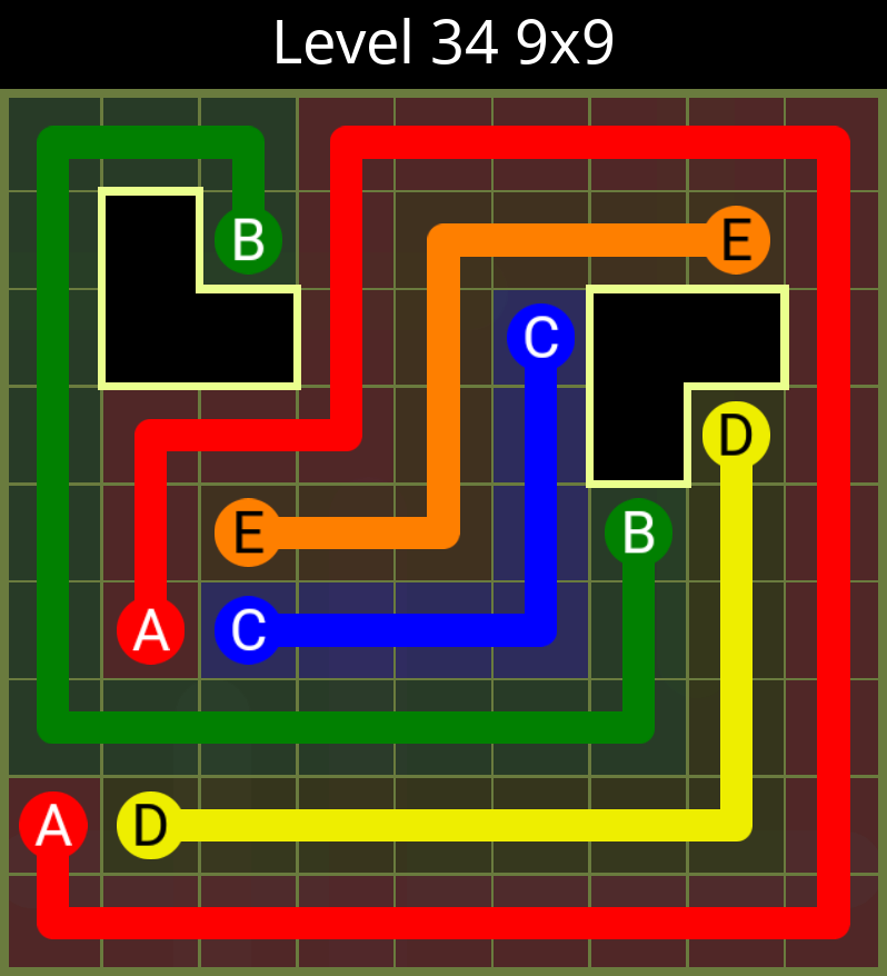 Puzzle Game Solutions FLOW SCATTERED PACK LEVELS 31 60 9x9 PUZZLES