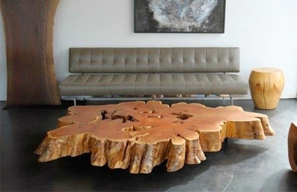 Tree trunk table – super original designs!