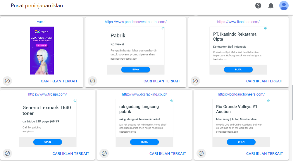 Daftar Iklan Advertiser AdSense CPC Rendah